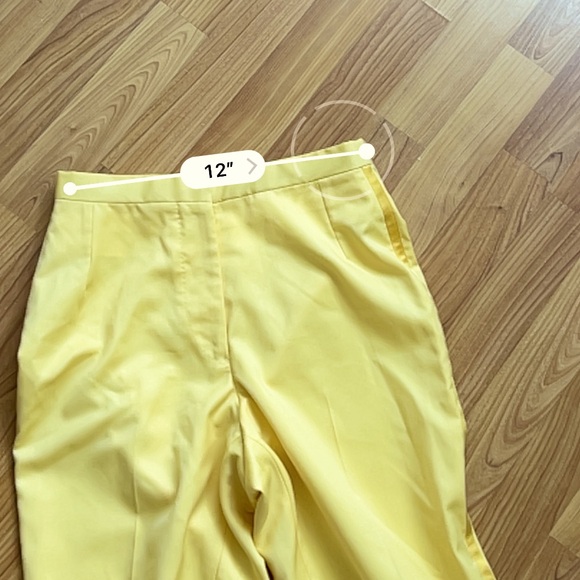 House of bijan classic yellow ankle length trouser men’s size xs - Picture 4 of 7